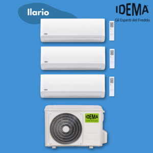 Idema ILARIO 2.5 + 2.5 + 3.5 kW – 9.000 + 9.000 + 12.000 BTU – KIT Trial Split Inverter R32